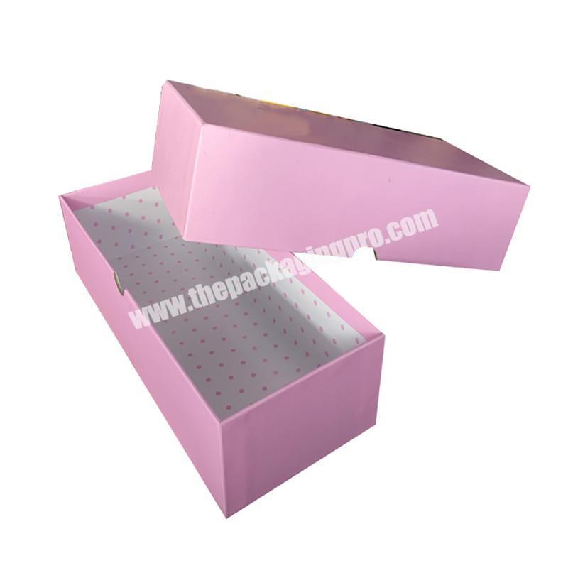 Factory wholesale pink fancy biodegradable gift box