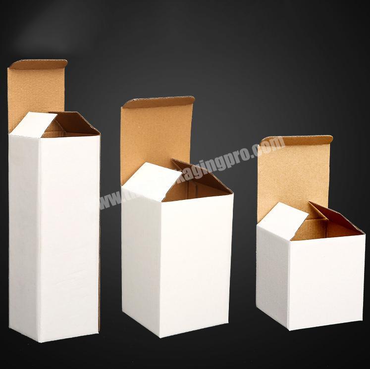 Factory wholesale plain white corrugated paper packaging boxes mailer box