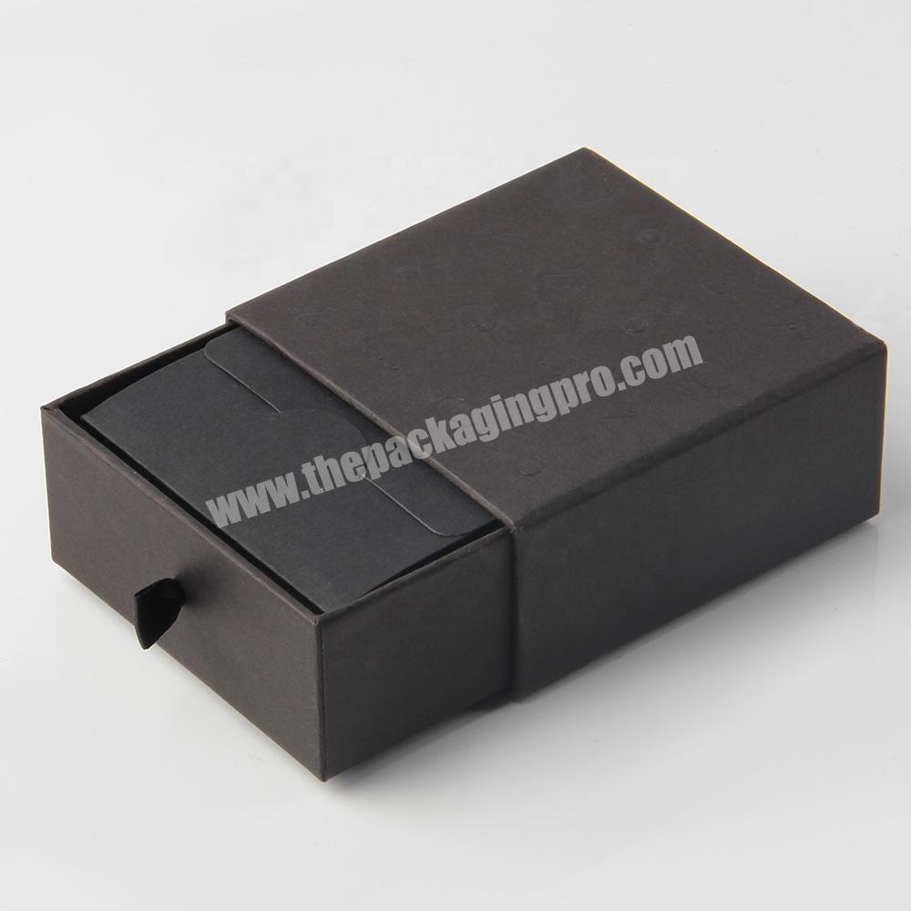 fancy black drawer paper new style business cards gift packaging box
