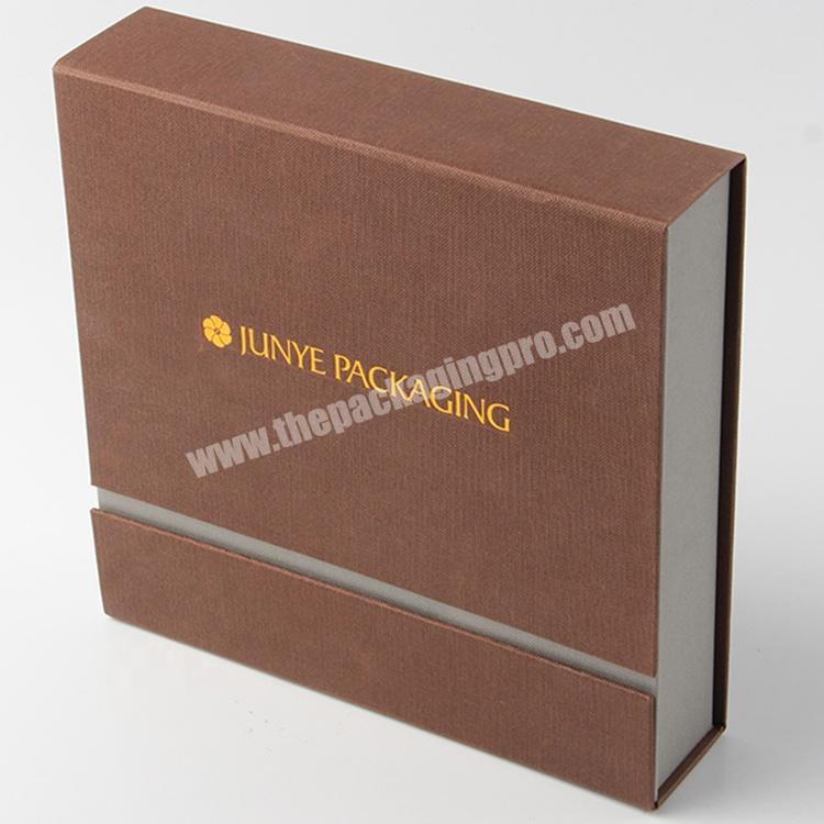 fancy brown book open type paper box packaging wholesale