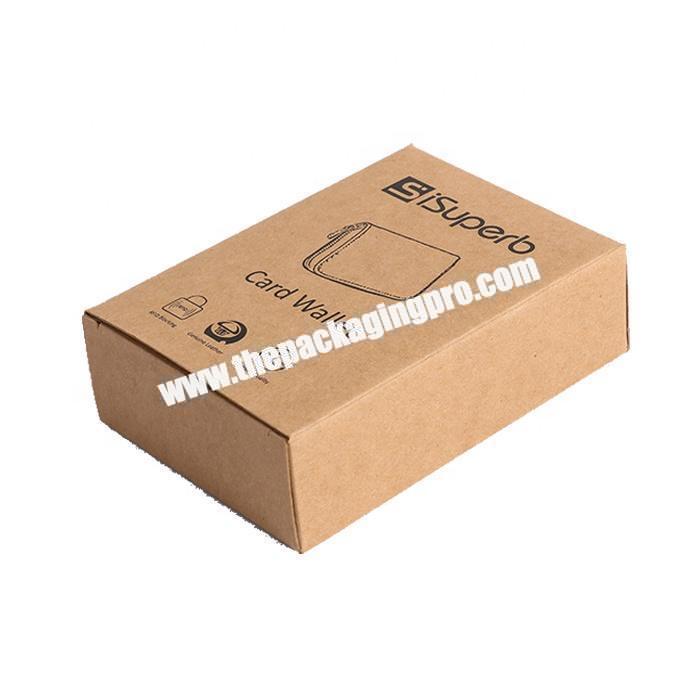 Fancy brown small kraft cardboard paper packaging box for candy