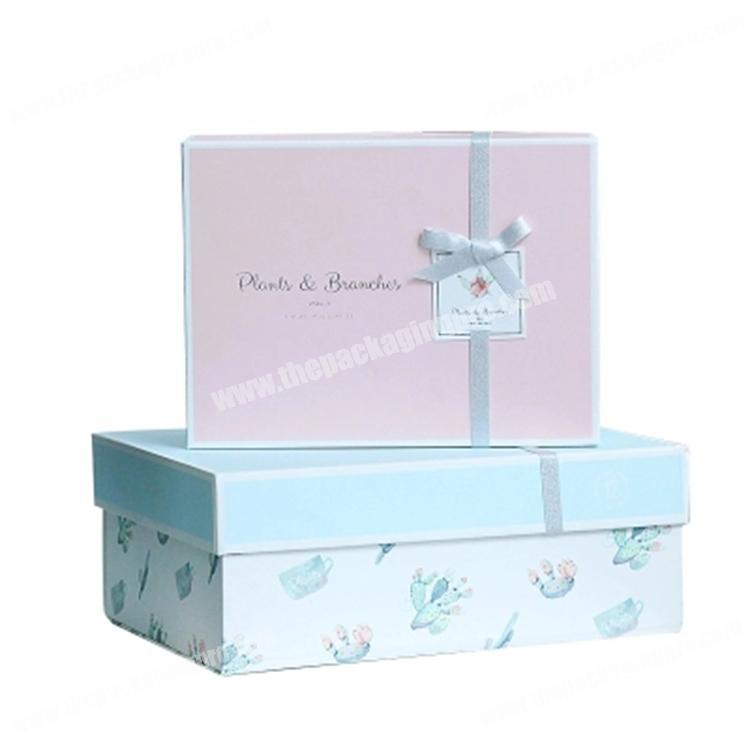 Fancy custom design cardboard cloth packaging box for clothing