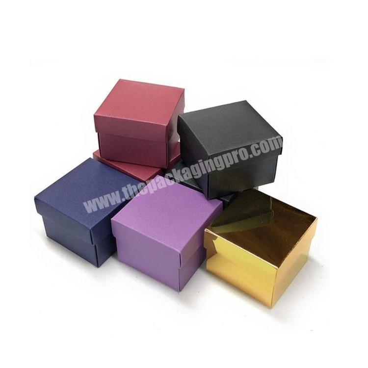 Fancy customized black hard cardboard gift paper boxes