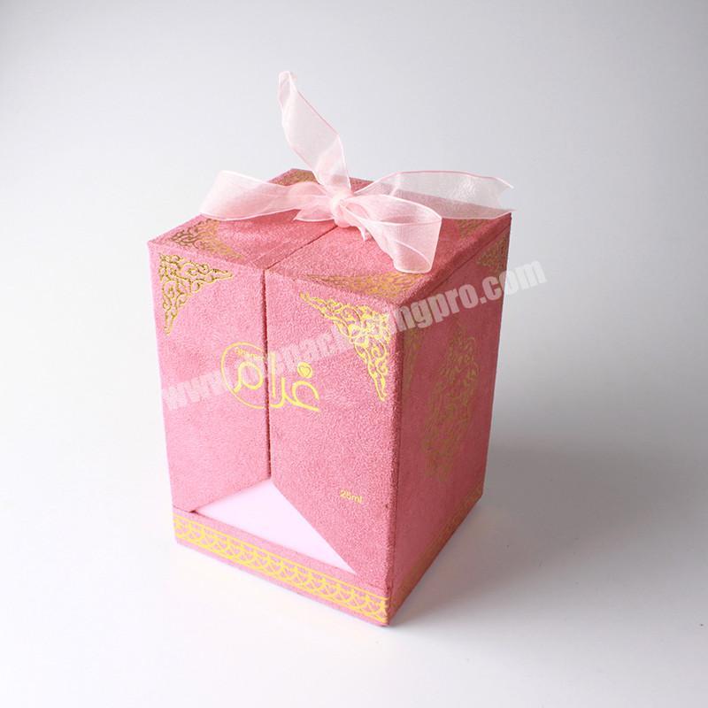 Fancy design skin care cosmetic paper case gift box