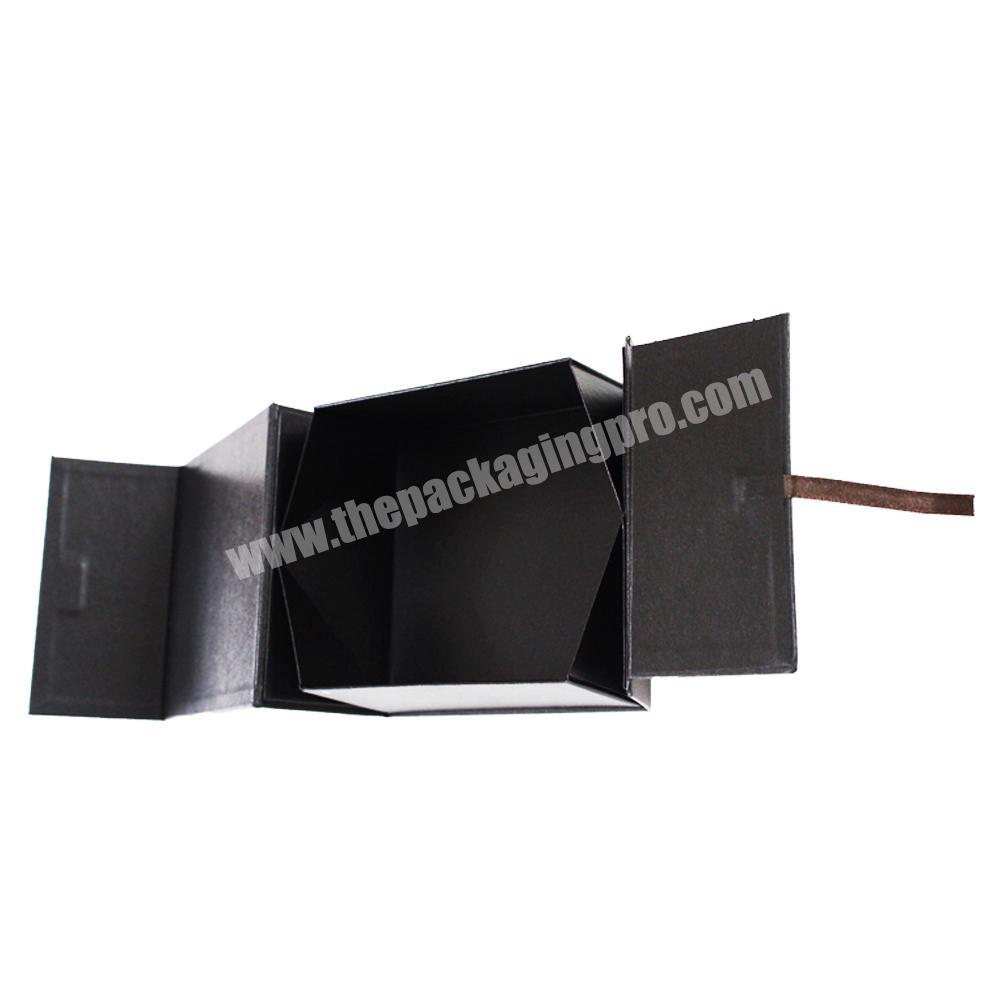 fancy flip top folding box clamshell packaging with magnetic catch