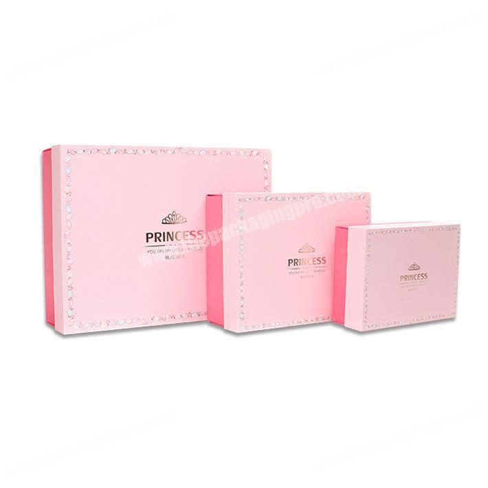 Fancy girls pink sweet fairy Christmas gift packing boxes