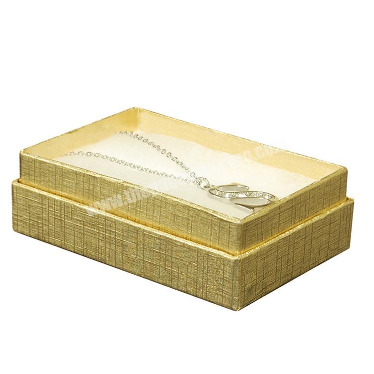 Fancy Gold Cotton Filled Jewelry Box