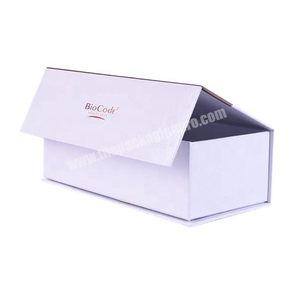 Fancy paper champagne flute gift box with magnet, christmas gift box