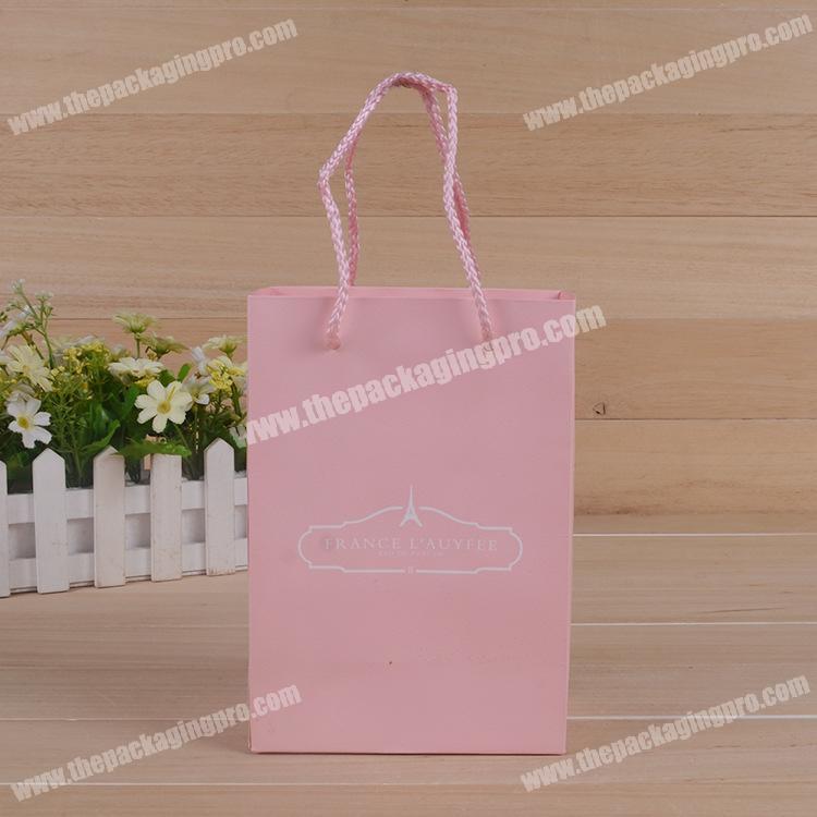 fancy pink paper bag