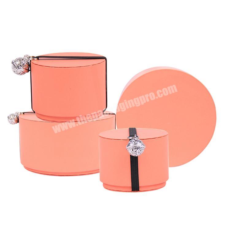 Fancy round packing box cardboard packaging boxes gift
