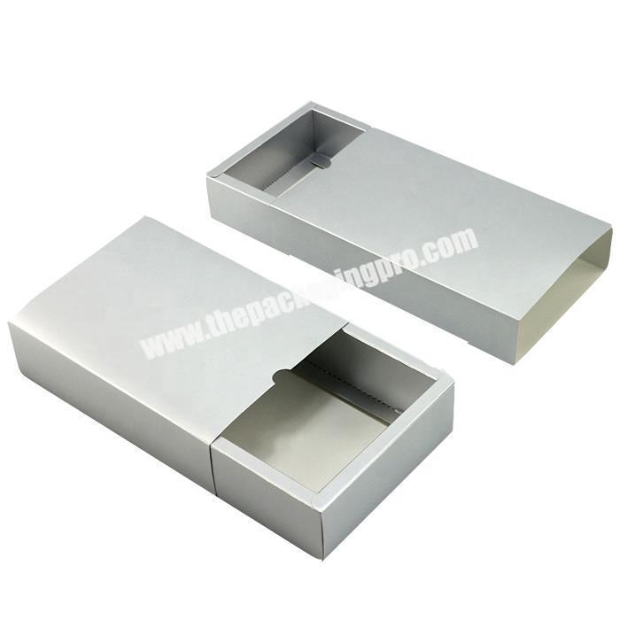 Fancy sliver cardboard paper biscuit packing box with custom printed