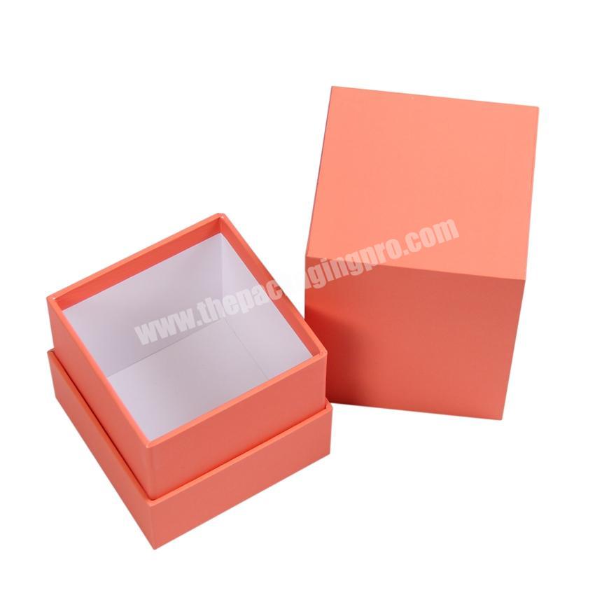 Fancy small 4x4 cardboard candle gift box packaging paperboard cardboard boxes