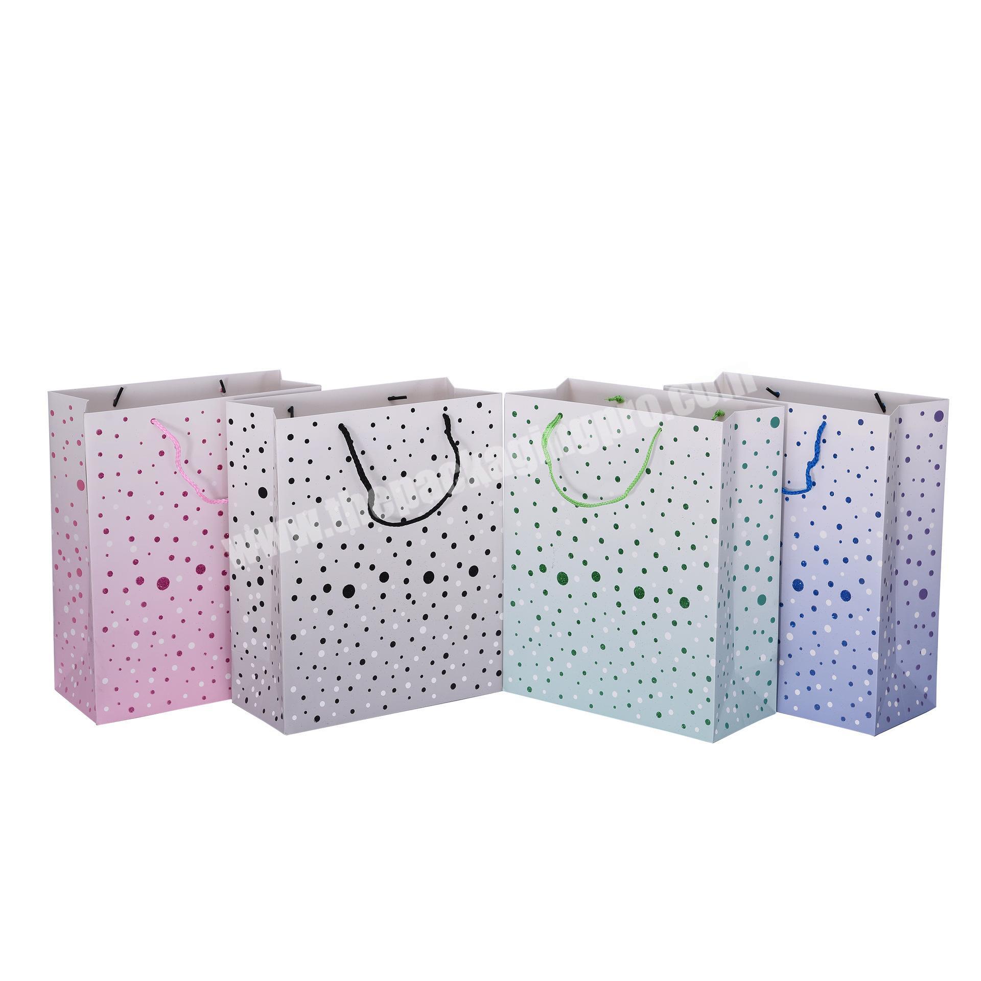 Fashion creative white cardboard shopping clothing handbags custom cardboard paper bag various gift packing