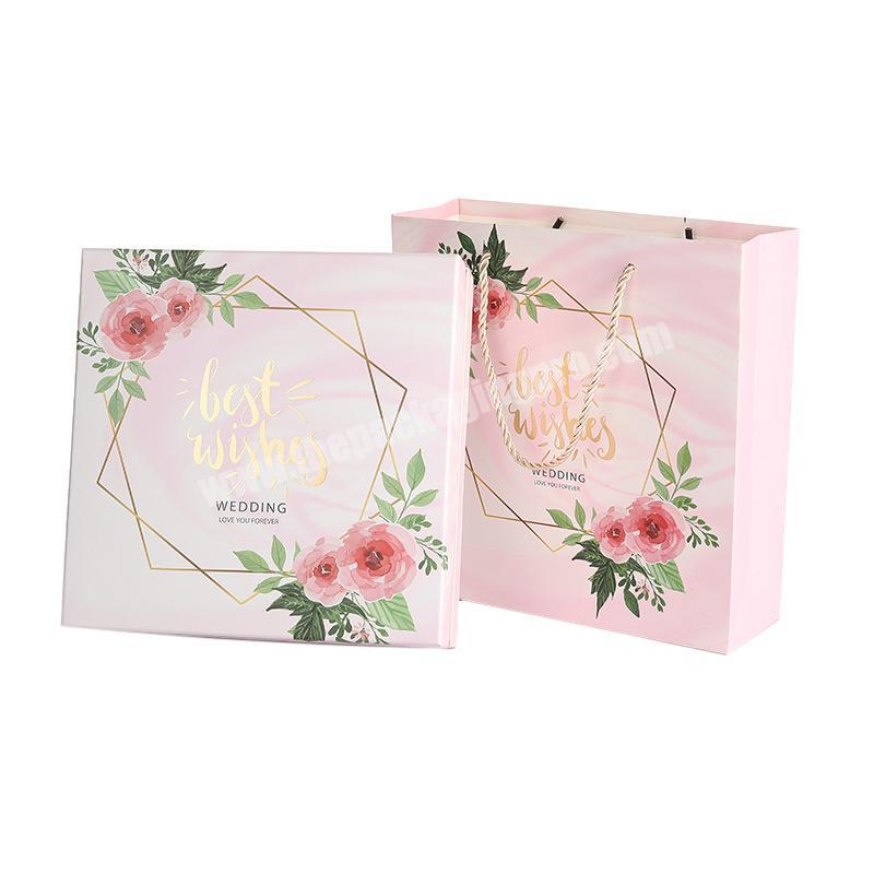 Fashion custom happy bird gift box portable gift heaven and earth cover box gift paper box logo