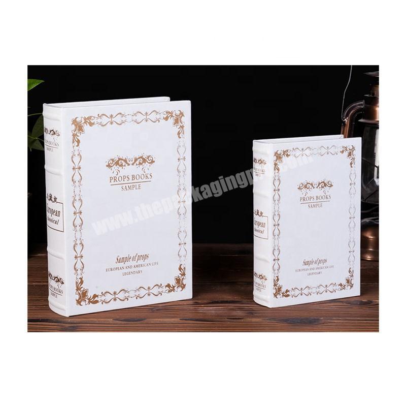 Fashion Decorative Model Hard Cover Fake Book Box
