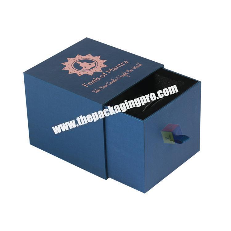 fashion design logo packing scented candle gift box