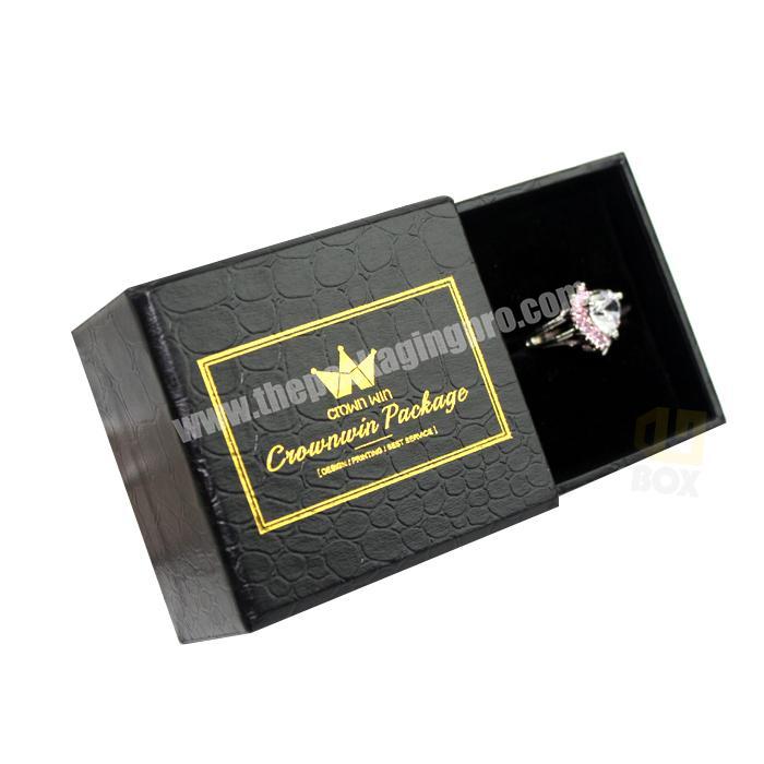 Fashion Luxury Custom Jewelry Box With Velvet Leather Jewelry Box Hot  Sale  Crownwin Packaging