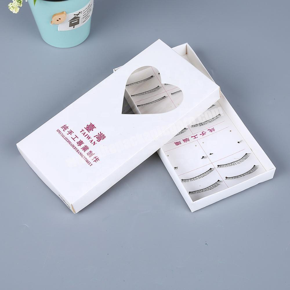 fashion promotional custom white gift packaging eyelash box with logo