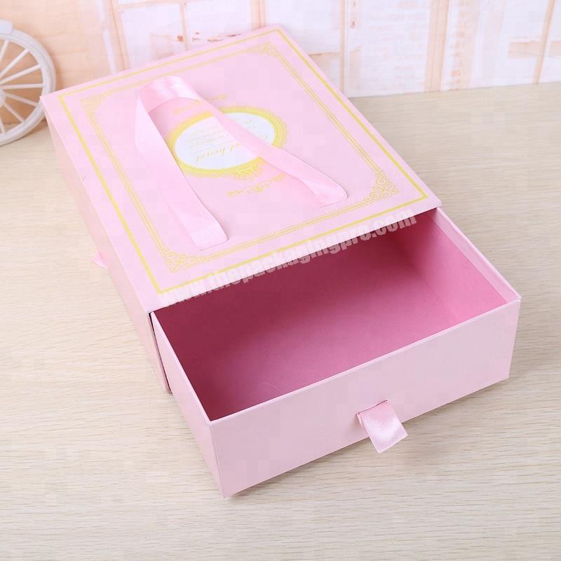 Fashion Style Drawer Sliding Paper Gift Box Paper Drawer Box