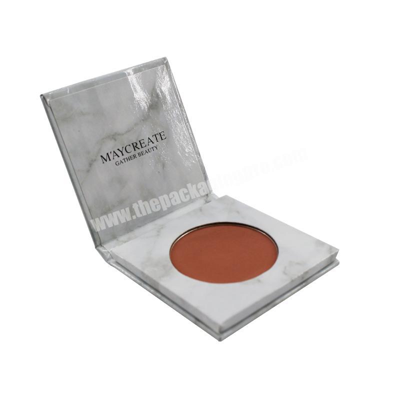 Fashionable design elegant cosmetics powder puff packaging box customized printed