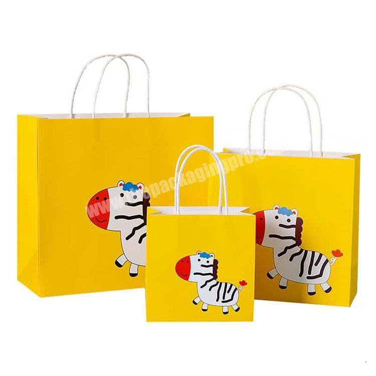 Fashional new design recycled kraft paper bag for kids baby