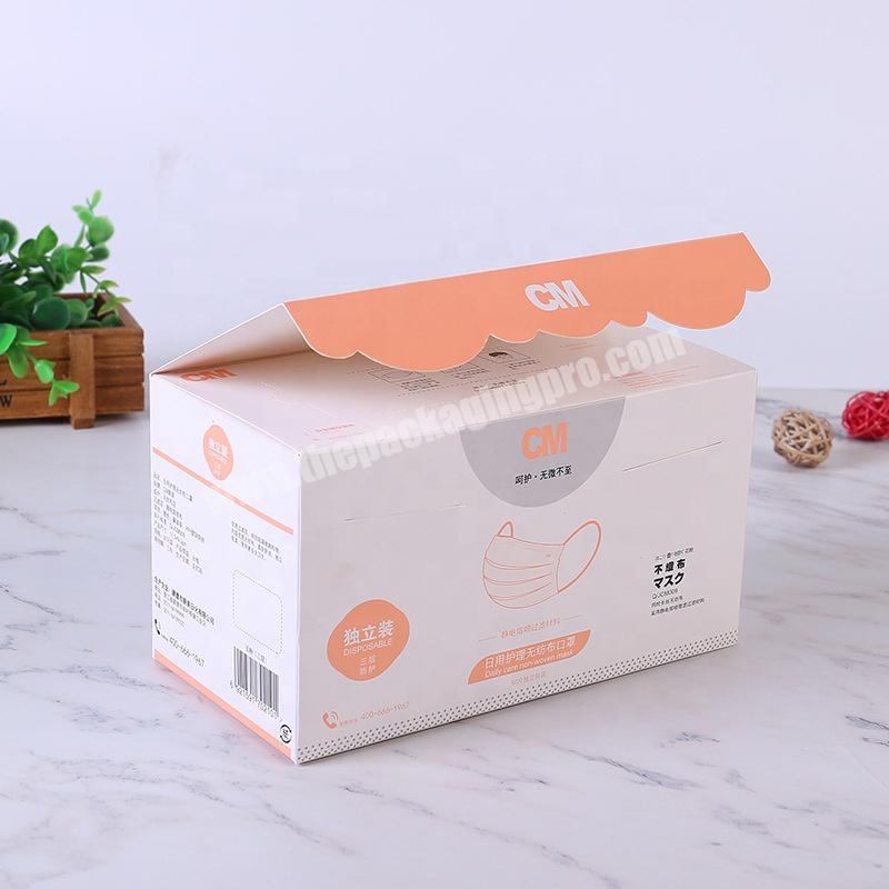 Fast delivery custom print mask paper packaging box