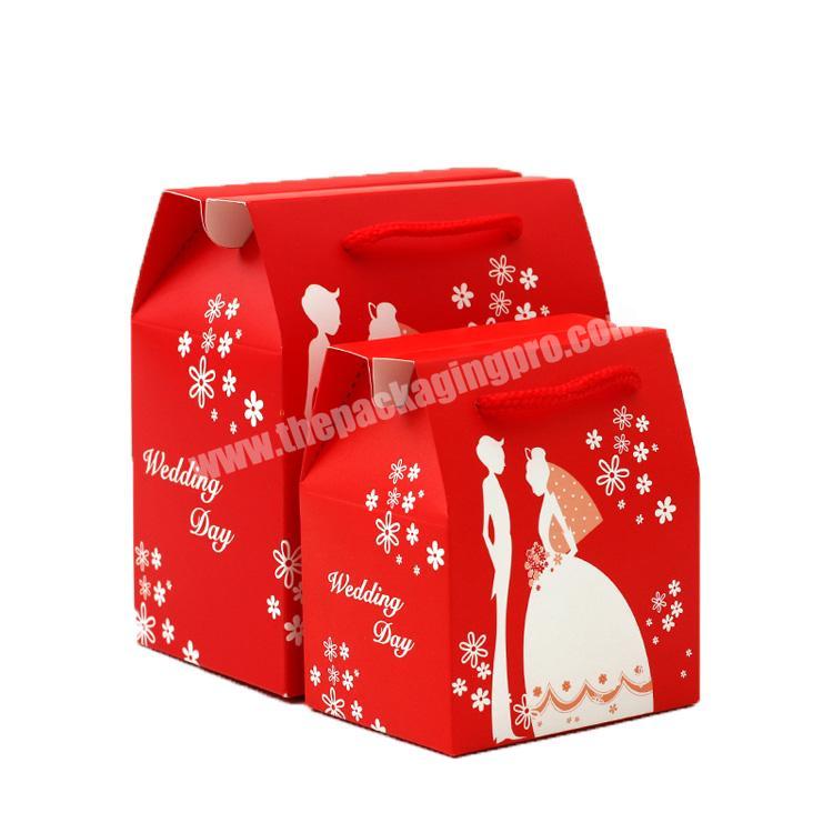 Favor paper printing custom wedding gift boxes