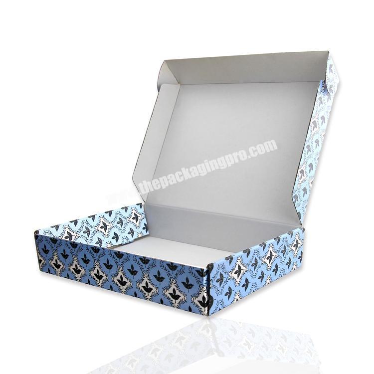 Feature printed Factory Price B-Flute Corrugated shipping boxes custom mailer box