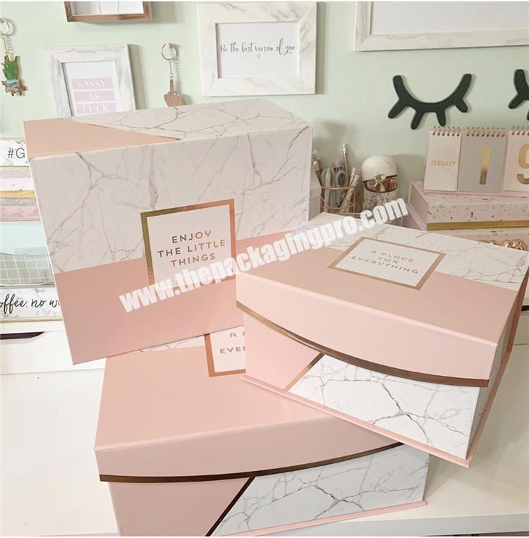 Fine price wholesale factory direct wedding birthday empty cardboard gift boxesmarbling custom  gift box