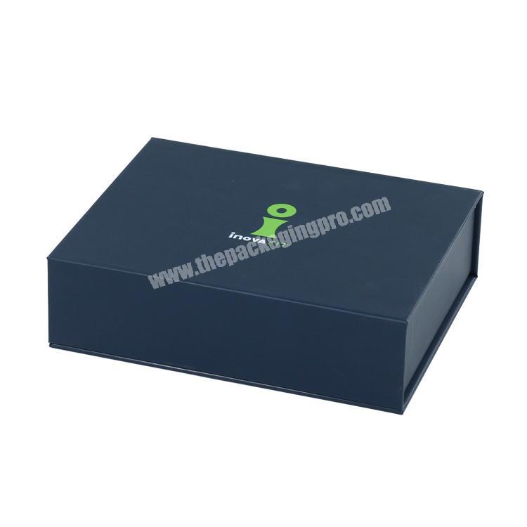 Flap lid packaging cardboard bespoke magnetic closure custom rigid boxes