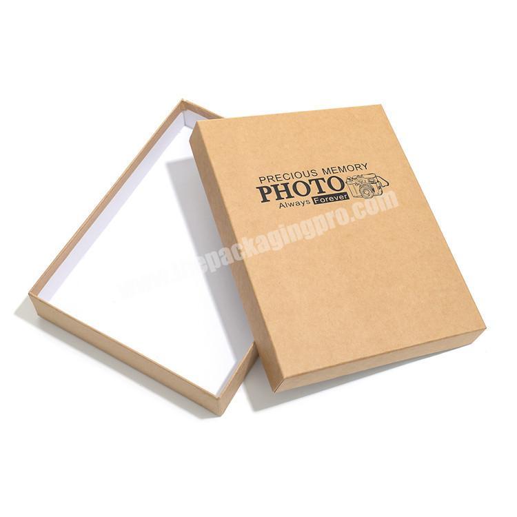 Flat Gift Box Luxury Packaging Cardboard Photo Album Box Set Presentation Box Suppliers