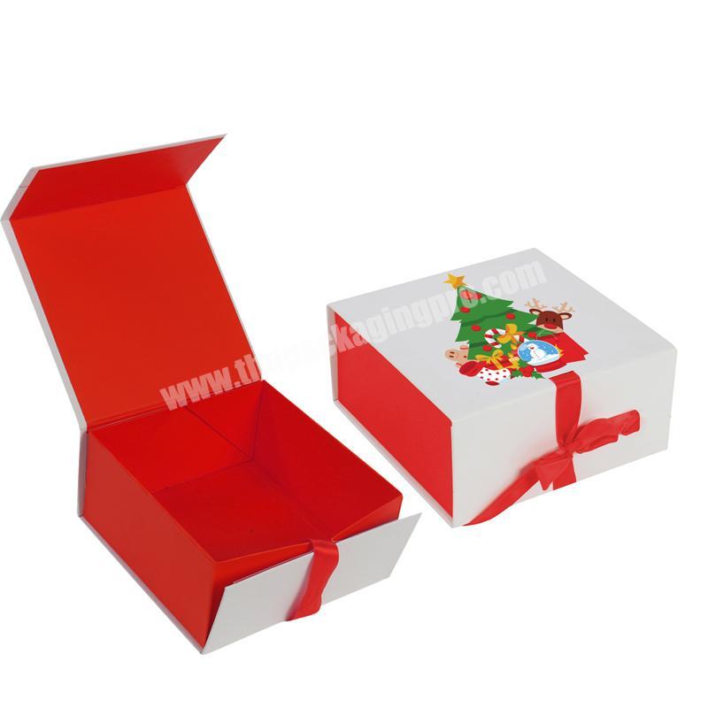 flat pack foldable cardboard high quality christmas socks cosmetic eye glasses packaging gift packaging box