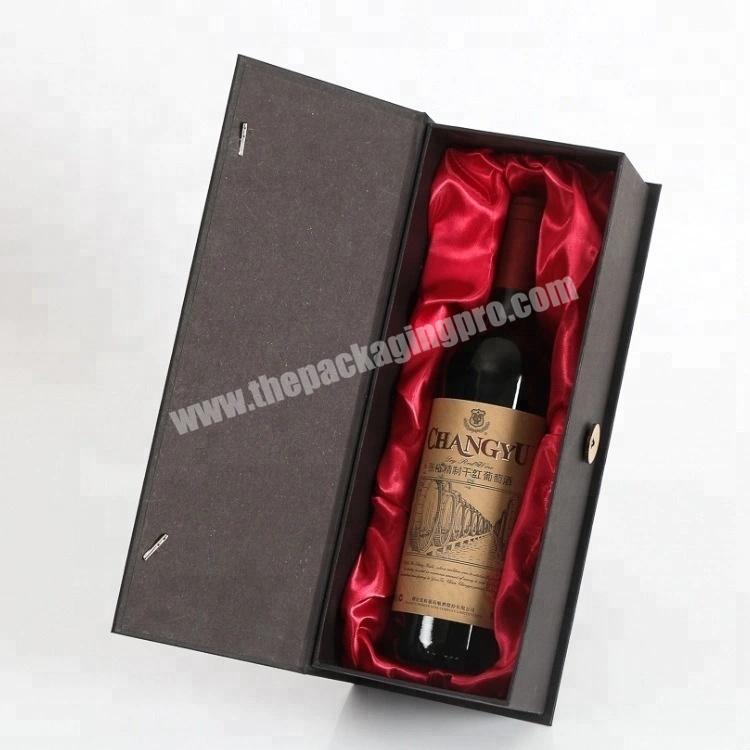Flat Pack Luxury Custom Logo Cardboard Paper Wine Magnetic Foldable Gift Packaging Box with Magnet Closure