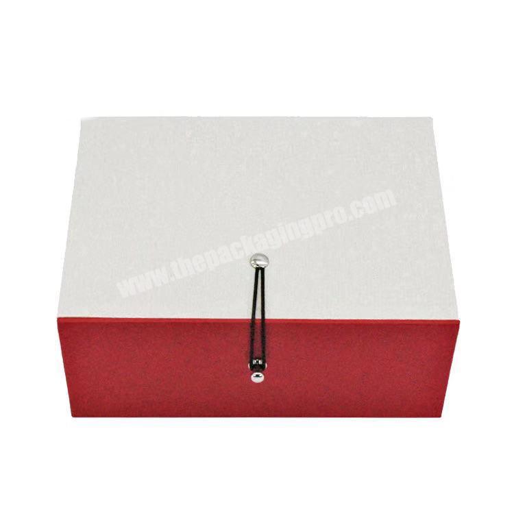 Wholesale Flip Lid Square Paper Box Hard Paper Gold Gift Box Cardboard Custom Logo Black Red Big Present Box