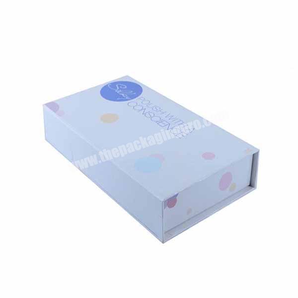 Foil stamp logo printing paper jewelry gift boxes with ribbon bow tie