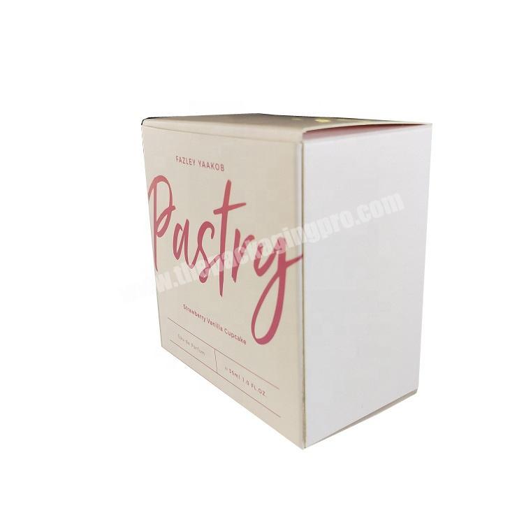 Foldable cardboard perfume gift box for small sample