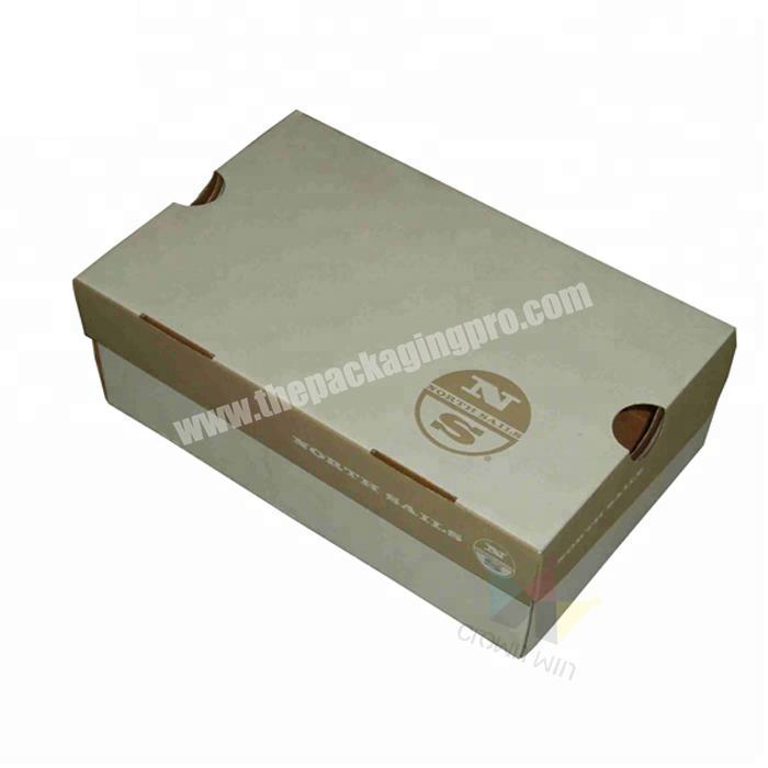Foldable Corrugated Paper 350g grey Paper Packaging Boxes From Crownwin