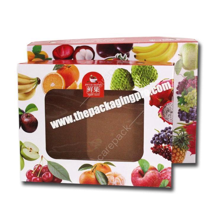 Foldable Corrugated Vegetable Fruit Packaging banana Carton strawberry Box For mango