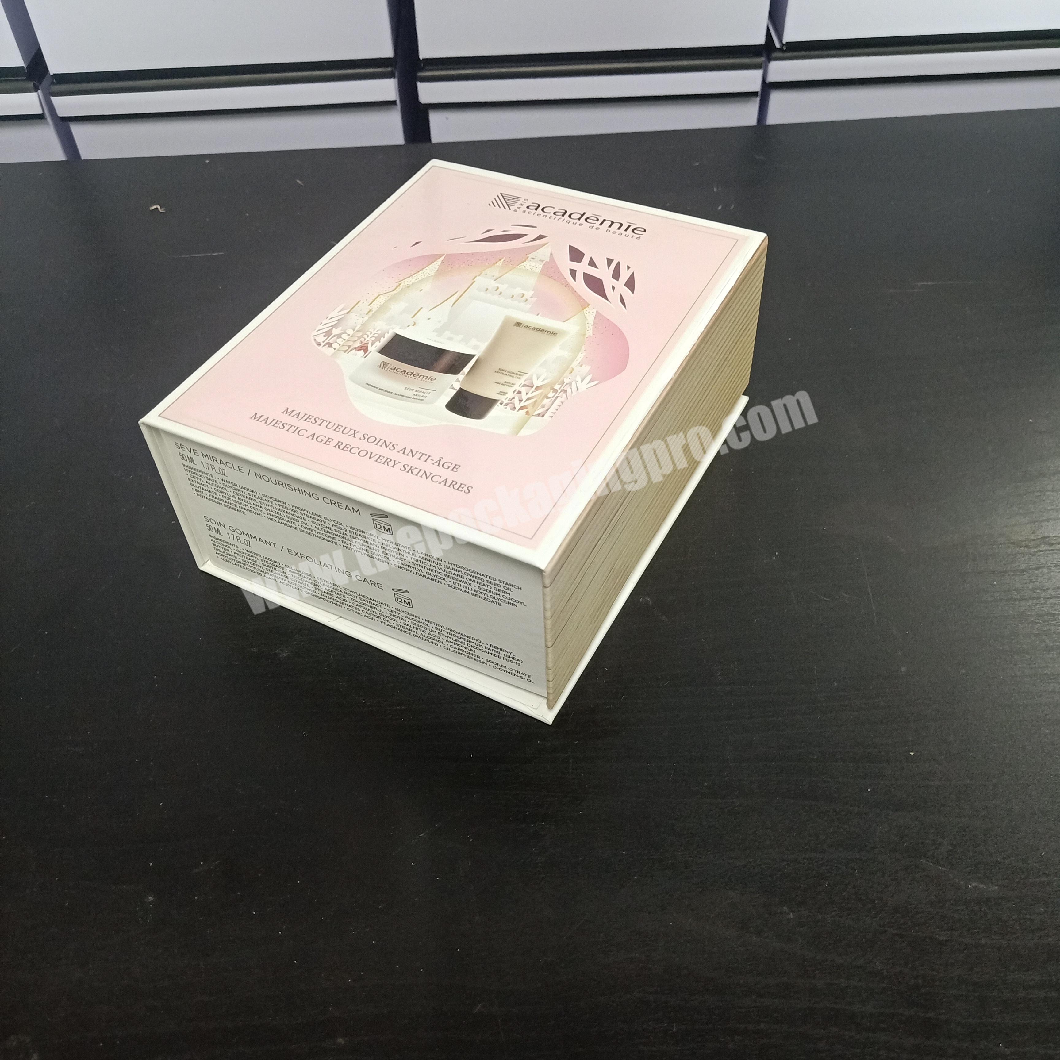 Foldable cosmetic bottle gift box customization