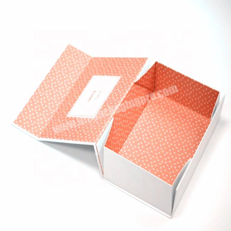 foldable gift cardboard magnetic box with ribbon cheap wholesale
