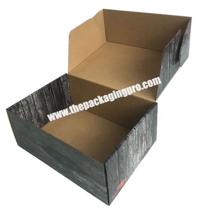 Foldable plain small paper mailer box e flute tab lock corrugated box