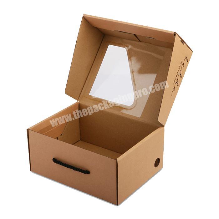 Folding Carton Transparent Paper Corrugated Packaging Shoe Box
