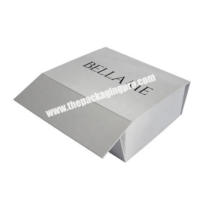 Folding custom paper packaging magnetic gift box flat pack boxes