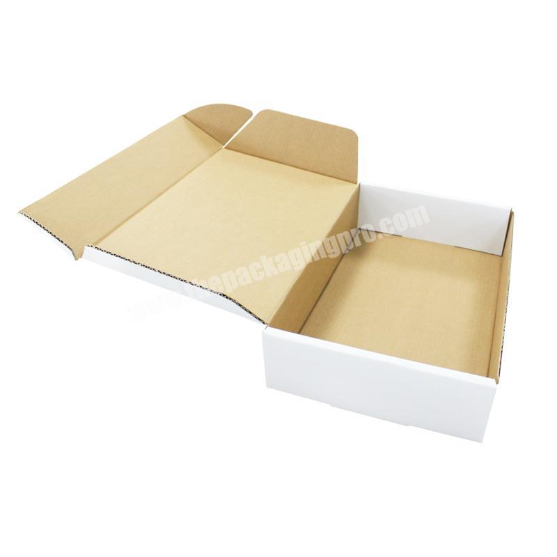 Folding Design Shipping Packaging Mug Kfrat White Cardboard Mailling Boxes
