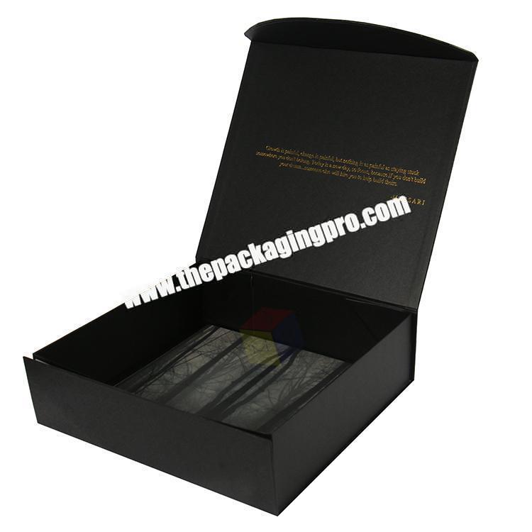 folding magnetic lid packaging cardboard boxes clothing