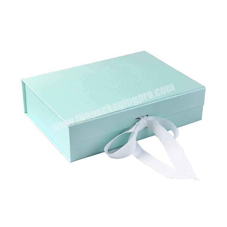 Folding Makeup Beautiful Gift Box With Ribbon Tie