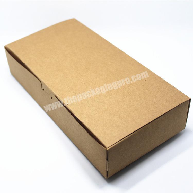 Folding Recycled Kraft Paper With Custom Logo Apparel Clothing Clothes Packaging Box For Clothing