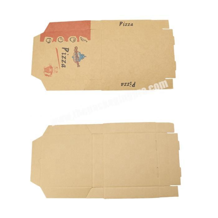 Food grade decorative corrugated paper packaging pizza box