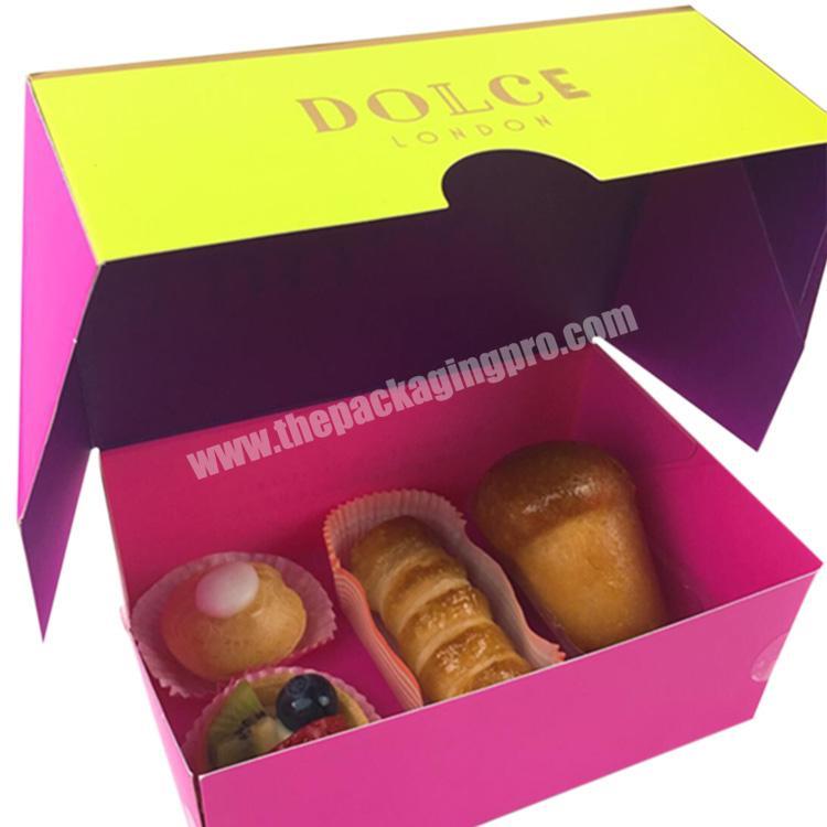 Food Grade Fancy Paperboard Packaging Box For Donut