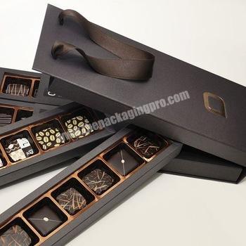 Food Grade Paperboard Luxury Empty Chocolate Candy Package Boxes Custom Own Logo Valentine's Day Fancy Chocolate Gift Box